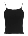 Aeron Woman Top Black Size L Viscose, Polyester In Black