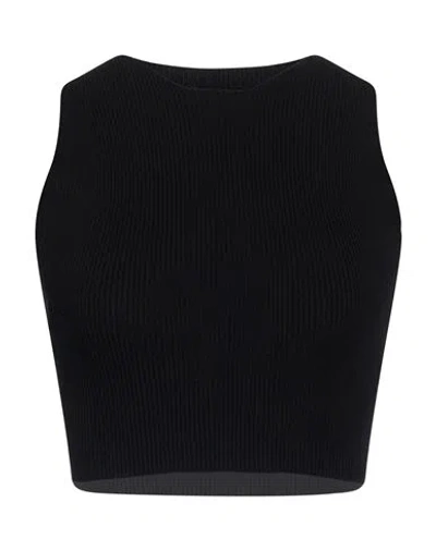 Aeron Woman Top Black Size L Viscose, Polyester