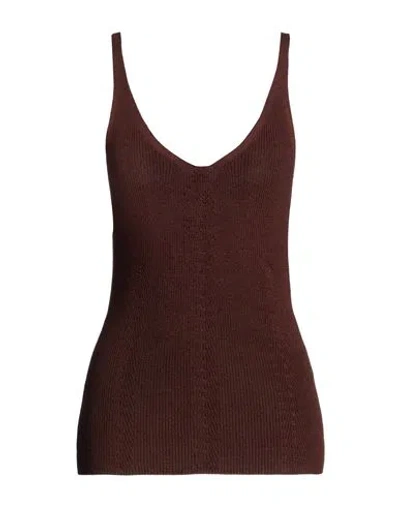 Aeron Woman Top Chocolate Brown Size M Organic Cotton