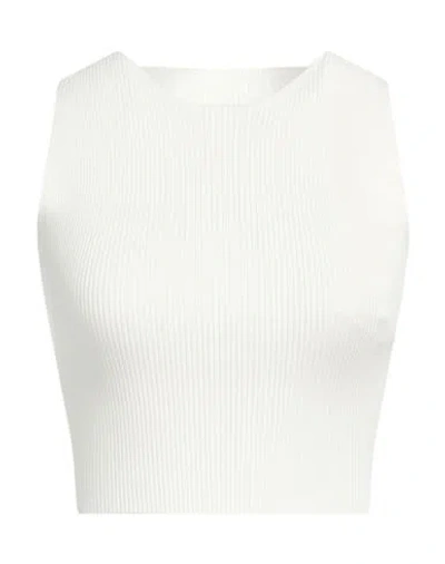 Aeron Woman Top Ivory Size M Viscose, Polyester In White