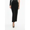Aeron Wool And Cashmere Ribbed Nancy Pants In Black