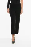 Aeron Wool And Cashmere Ribbed Nancy Pants In Black