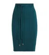 Aeron Wool-blend Roman Midi Skirt In Green