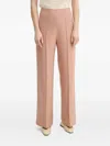Aeron Wrap-front Split-hem Trousers In Pink
