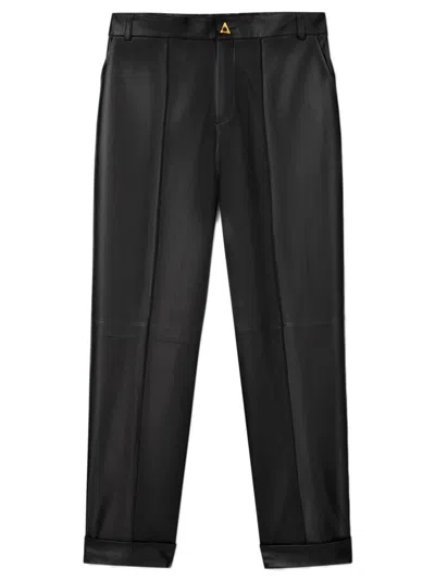 Aeron Zima - Leather Cuffed Pants