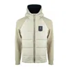 Aeronautica Militare Beige Nylon And Knit Padded Jacket In Neutral