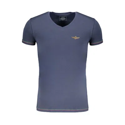 Aeronautica Militare Blue Cotton Men Underwear Shirt