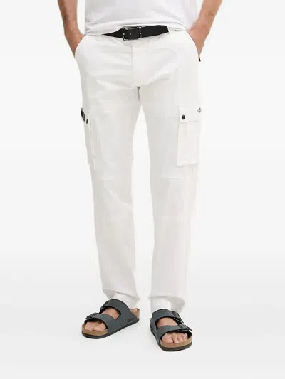 Aeronautica Militare Cargo Patch-pocket Trousers In White