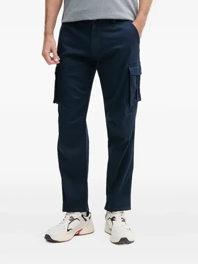 Aeronautica Militare Cargo Pocket Trousers In Blue