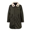 Aeronautica Militare Shearling-collar Drawstring Parka In Multi