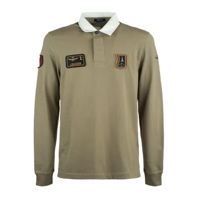 Aeronautica Militare Color-block Polo Shirt Tricolor Arrows In Animal Print