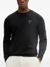 Aeronautica Militare Embroidered Eagle Logo Sweatshirt In Black
