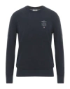 Aeronautica Militare Frecce Tricolori Man Sweater Navy Size Xl Cotton, Lyocell In Blue