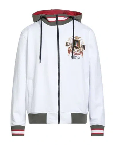 Aeronautica Militare Frecce Tricolori Man Sweatshirt White Size Xl Cotton, Elastane