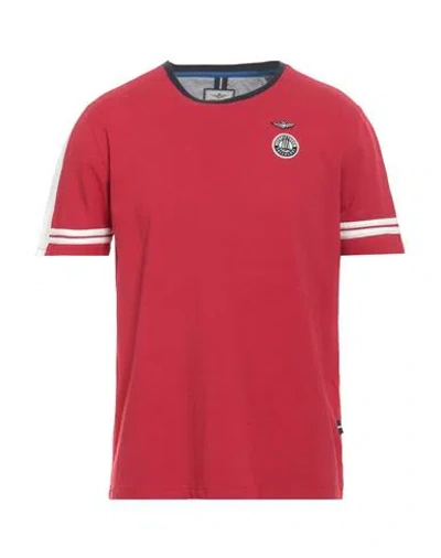 Aeronautica Militare Frecce Tricolori Man T-shirt Red Size L Cotton, Elastane