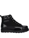 Aeronautica Militare Leather Lace-up Ankle Boots