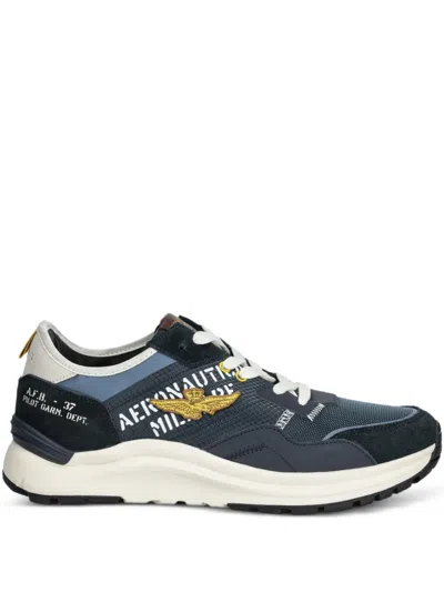 Aeronautica Militare Logo-embroidered Sneakers