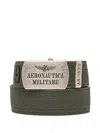 Aeronautica Militare Logo-plaque Belt In Green