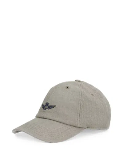 Aeronautica Militare Logo-embroidered Baseball Cap In Gray