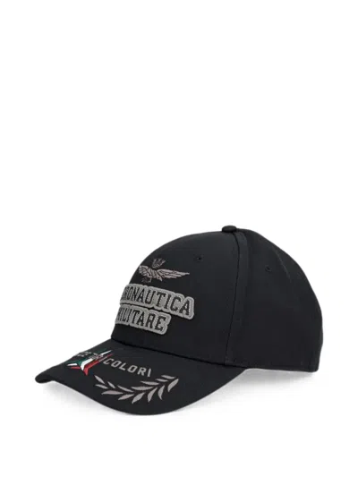 Aeronautica Militare Logo-embroidered Baseball Cap In Pattern