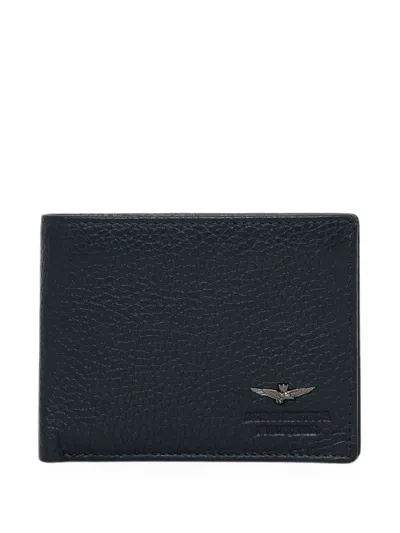 Aeronautica Militare Logo-plaque Bifold Wallet In Blue