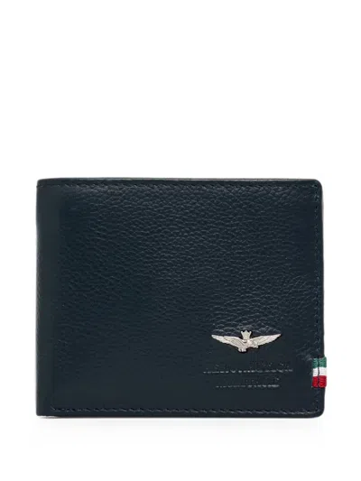 Aeronautica Militare Logo-plaque Wallet In Black