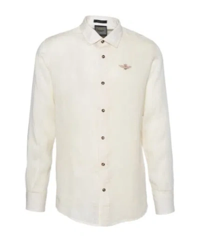 Aeronautica Militare Long-sleeved Shirt In White