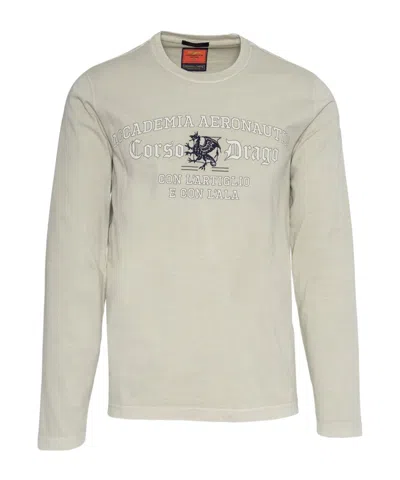 Aeronautica Militare Long-sleeved T-shirt In White
