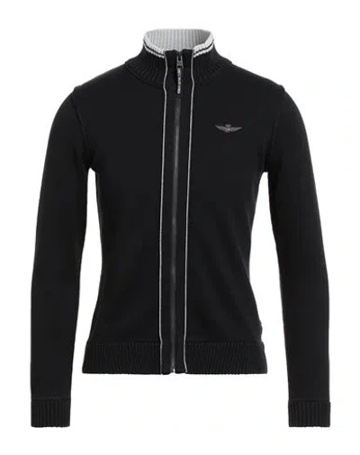 Aeronautica Militare Man Cardigan Black Size S Cotton