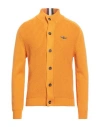 Aeronautica Militare Man Cardigan Orange Size Xl Cotton