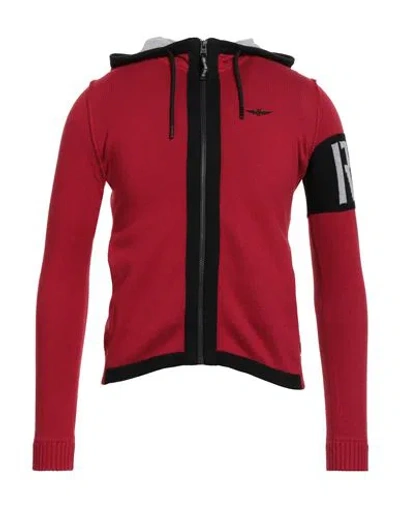 Aeronautica Militare Man Cardigan Red Size Xl Cotton