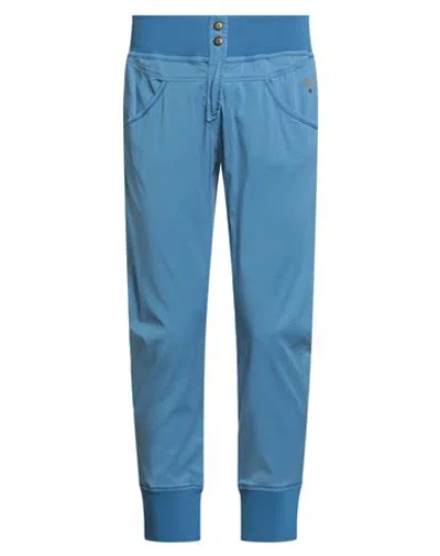 Aeronautica Militare Man Pants Azure Size 30 Tencel, Elastane In Blue