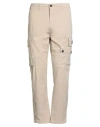 Aeronautica Militare Man Pants Beige Size 36 Cotton, Elastane In Neutral