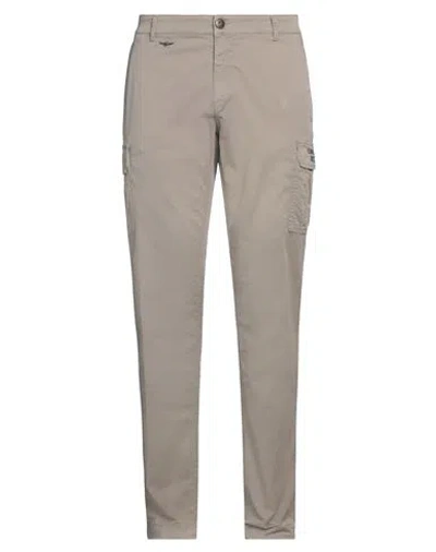Aeronautica Militare Man Pants Dove Grey Size 36 Cotton, Elastane In Gray