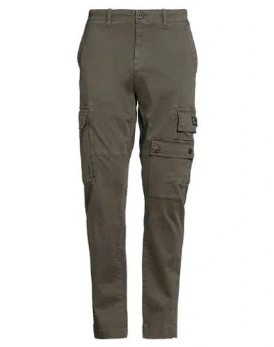 Aeronautica Militare Man Pants Khaki Size 40 Cotton, Elastane In Green