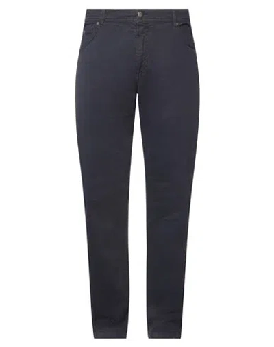 Aeronautica Militare Man Pants Midnight Blue Size 26 Cotton, Elastane