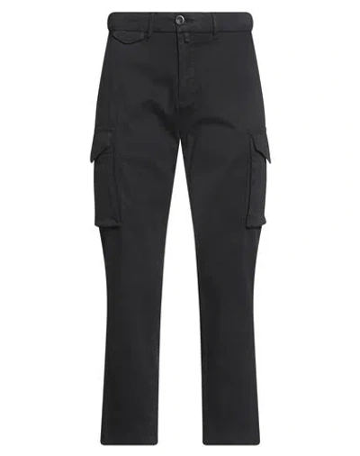 Aeronautica Militare Man Pants Midnight Blue Size 34 Cotton, Elastane In Black