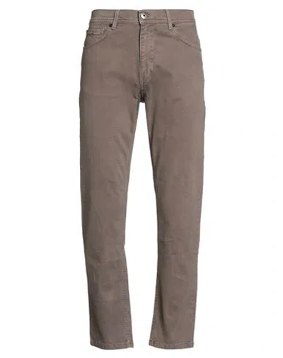 Aeronautica Militare Man Pants Taupe Size 33 Cotton, Elastane In Brown