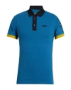 Aeronautica Militare Man Polo Shirt Blue Size S Cotton, Elastane