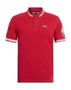 Aeronautica Militare Man Polo Shirt Brick Size S Cotton, Elastane In Red