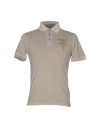Aeronautica Militare Man Polo Shirt Grey Size S Cotton In Gray