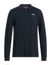 Aeronautica Militare Man Polo Shirt Midnight Blue Size 3xl Cotton In Blue