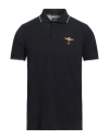 Aeronautica Militare Man Polo Shirt Midnight Blue Size Xl Cotton