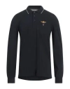 Aeronautica Militare Man Polo Shirt Midnight Blue Size S Cotton, Elastane