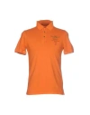 Aeronautica Militare Man Polo Shirt Rust Size S Cotton In Red