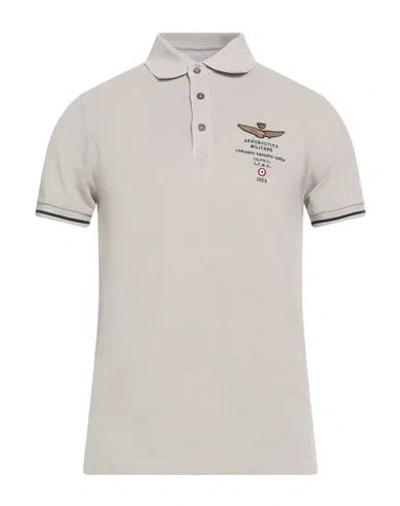 Aeronautica Militare Man Polo Shirt Sand Size S Cotton In Multi