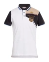 Aeronautica Militare Man Polo Shirt White Size M Cotton, Elastane