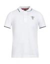 Aeronautica Militare Man Polo Shirt White Size S Cotton In White