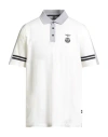 Aeronautica Militare Man Polo Shirt White Size Xxl Cotton, Elastane In Neutral