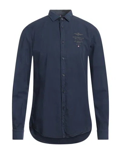 Aeronautica Militare Shirts In Blue